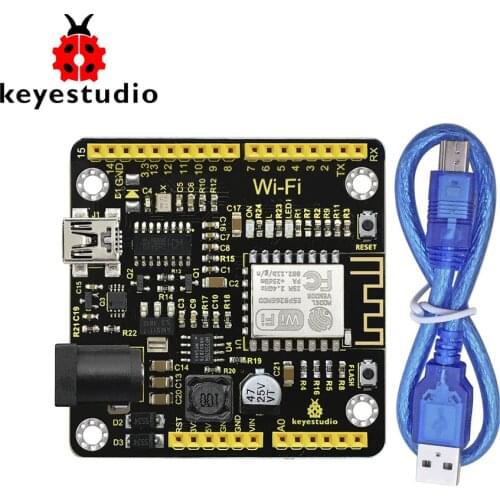Keyestudio ESP8266 WI-FI Development Board+USB Cable For Arduino /Based on ESP8266-12FWIFI /Support RTOS