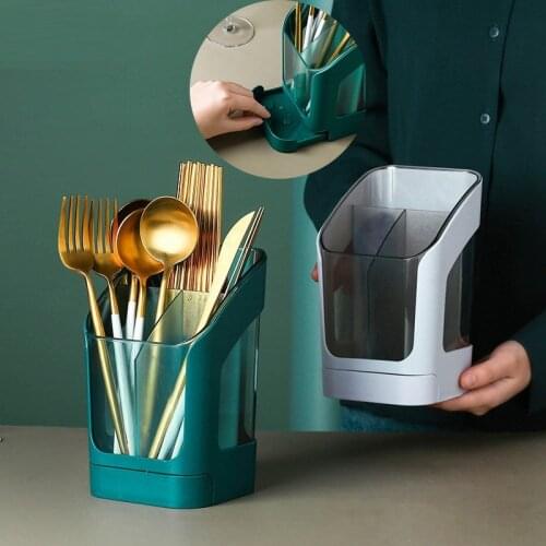 Multifunctional Kitchen Fork Spoon Stand Tableware Shelf Chopsticks Rack Storage Kitchen Organizer Cutlery Drainer