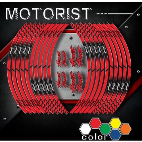 Motorcycle Stickers inner wheel reflective decoration rim stripes decals For HONDA HOINET hoinet a kit of 10 stripes sticker