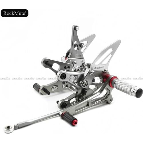 Motorcycle Rearsets For Kawasaki Ninja ZX-10R ZX10R 2006-2007 CNC Adjustable Footrest Shift Lever Brake Pedal Foot Pegs Rear Set