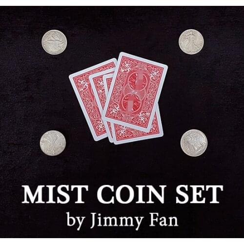 Mist Coin Set by Jimmy Fan Magic Tricks Magic Props Coin Magic Close up Performer Illusions Coin Vanish Appear Magician Funny