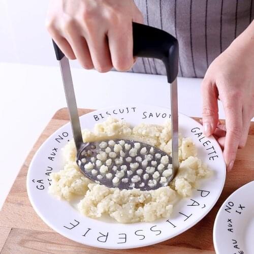 Stainless Steel Potato Masher For Creamy Mashed Potato Vegetable Fruit Masher Portable Kitchen Fruit Vegetable Tools