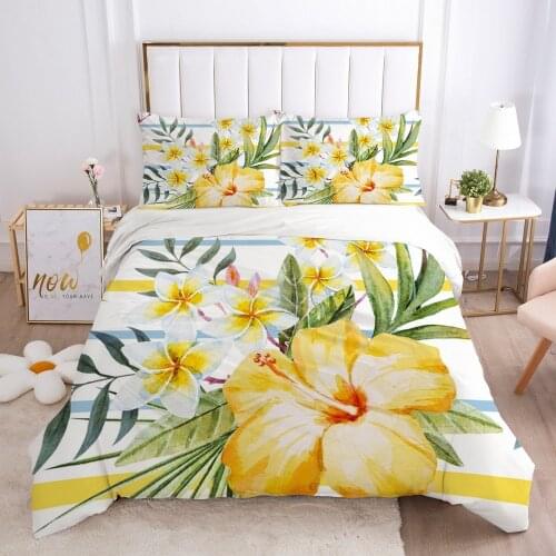 3D Flower Design Duvet Cover Set Bedding Sets Quilt Covers and Pillow cases Full Twin Single Double Size Home Textile