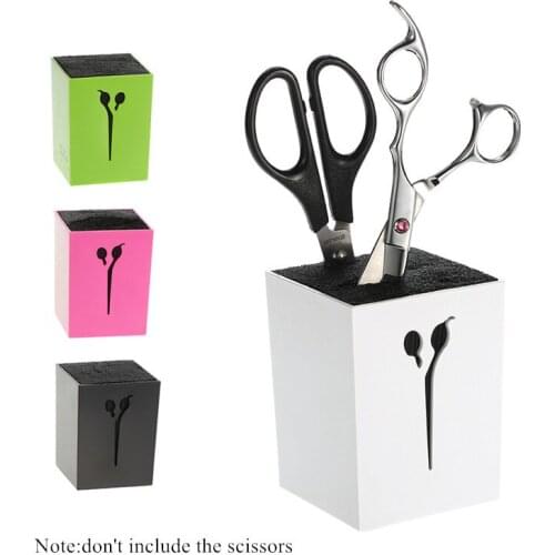 Professional Acrylic hair salon scissors holder cutting barber shop case haircut thinning hairdressing shears Protection frame