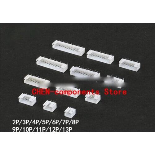 50pcs PH2.0 straight pin socket with 2.0MM pitch connector 2P/3/4/5/6/7/8/9--13P