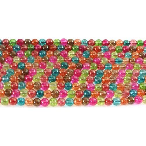 Multicolored simulated tourmaline watermelon crystal 6mm 8mm 10mm 12mm high quality gems loose beads jewelry making 15 inch B176