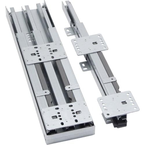 Heavy Duty Heaven & Earth Rail Slideway Wardrobe Push-Pull Buffer Damping Vertical Cabinet Thick Load-Bearing down Camera Track