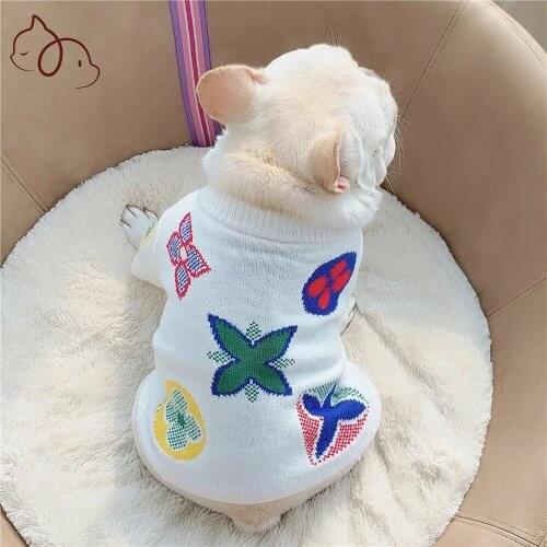 Dog Sweater for Small Medium Dogs Clothes Luxury Designer Bulldog Teddy Chihuahua Dogs Clothes for Small Dog Coat Costume Pug