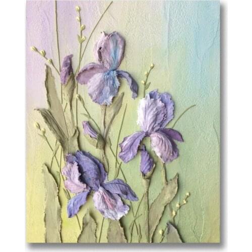 Flower Printed Fabric 11CT Cross Stitch Embroidery Patterns DMC Threads Sewing Knitting Handicraft Needlework Different