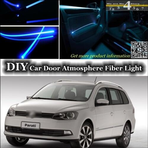 Interior Ambient Light Tuning Atmosphere Fiber Optic Band Light For Volkswagen VW Gol Parati Pointer Saveiro Voyage G2 G3 G4 G5