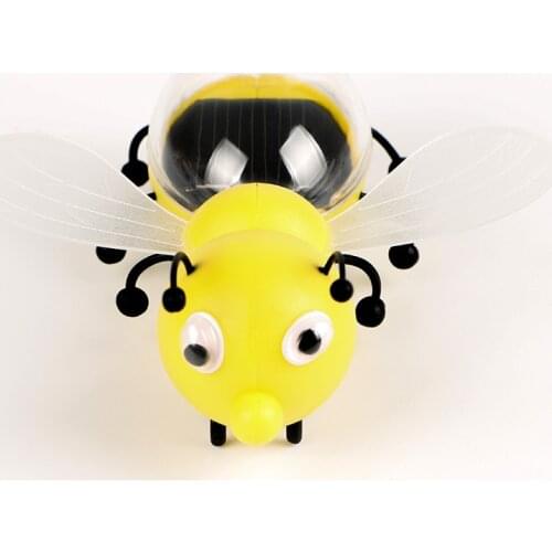 Funny Solar Powered Guarding Little Bee Gadget Brain Education Toys Insect Solar G