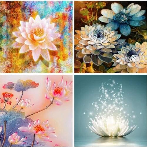 5D DIY Diamond Painting Beautiful Succulent Flower Rhinestone Art Picture Full Diamond Embroidery Mosaic Gift Home Decoration