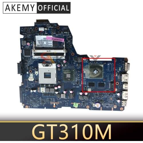 AKEMY Laptop Motherboard For Toshiba Satellite A660 A665 NWQAA LA-6062P K000109850 HM55 GT310M Graphics DDR3 Main board works