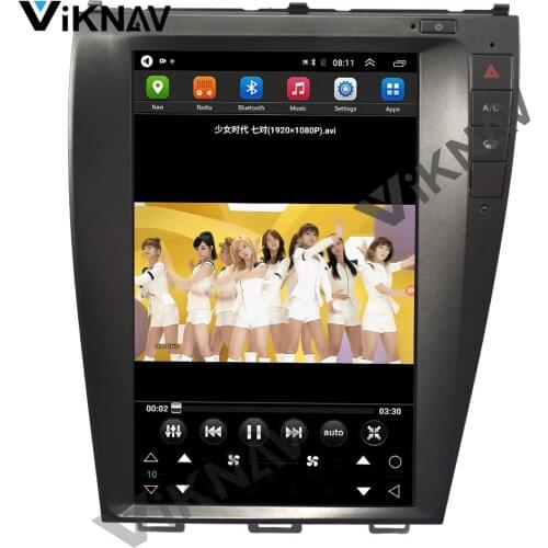 Android vertical screen car GPS radio DVD player for Lexus ES 2006-2012 stereo multimedia player GPS head unit 12.1 inch