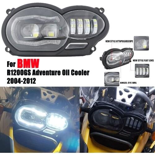 For BMW R1200GS Adventure R 1200 GS R1200 GS ADV Oil Cooler 2004-2012 Motorcycle LED Headlight Assembly Head Light Lamp Headlamp