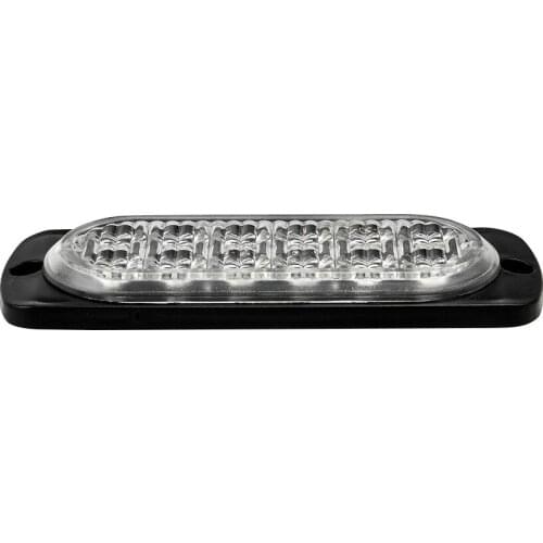 Urgent Working Light Working 12V-24V Plastic Transparent Warning 12LED