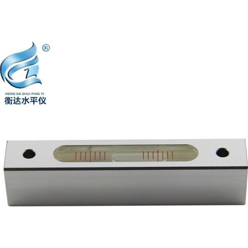 Metal spirit level bubble long strip spirit level measuring instrument