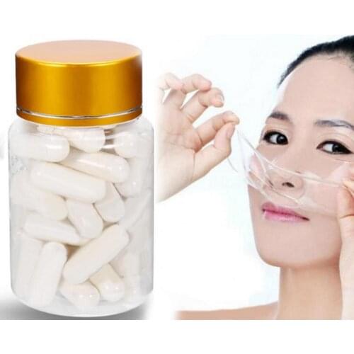 Collagen Active Peptide Crystal Mask Powder Hydrating Transparent Jelly Mask Anti Aging Rejuvenation Shrink Pore Capsule Mask