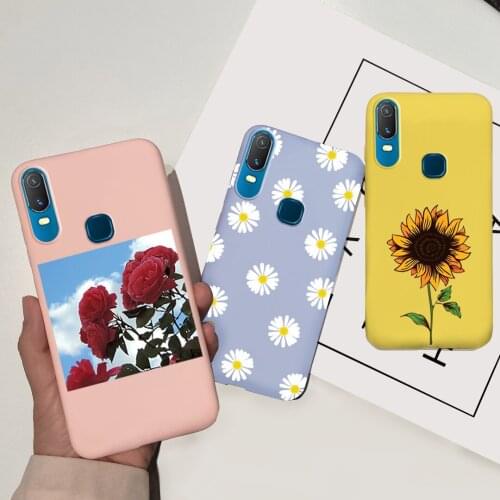 Candy Silicone Phone Case For Vivo Y11 2019 Case Sunflower Daisy Soft Back Cover For VIVO Y11 2019 1906 1906_20 Coque Fundas