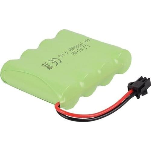 4.8V 1800mah Ni-MH battery with SM 2p plug for RC car RC tank RC boat RC truck 56*50*14MM 2pcs/lot