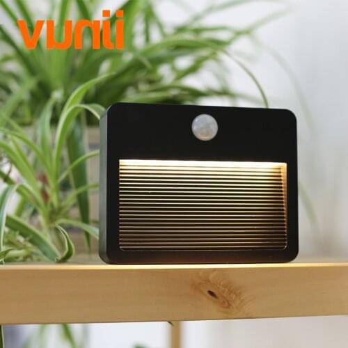 New! LED Night Light PIR Auto Motion Sensor Battery / Novelty Atmosphere Emergency Table Lamp for Kids The Aged Indoor Bedroom