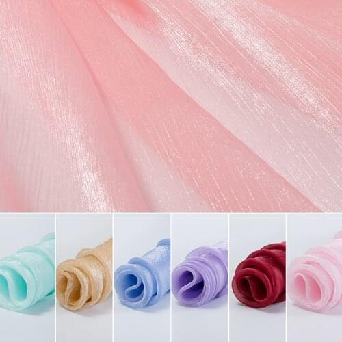 New Style Water Ripple Tulle Fabric DIY Used For Sun Protection Shirts Dresses Backgrounds Decorative Apparel Fabrics D766