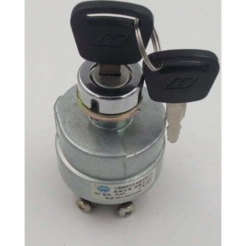 XCMG crane start switch JK406C ignition switch lock key crane accessories authentic hot start switch 24V