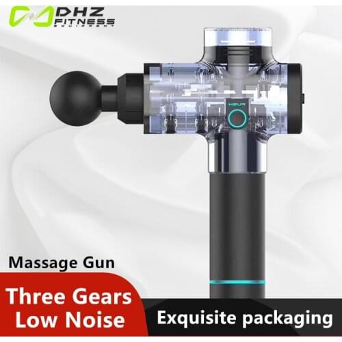 Professional Noise Reduction Massage Gun For Pain Body Fitness Muscle Relax Deep Tissue Massager with Aluminum box 9 Heads