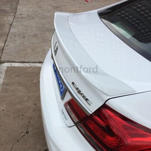 SHCHCG For Honda Civic 2014 2015 2016 Exterior ABS Plastic Unpainted Primer Color Rear Trunk Wing Spoiler Car Accessories