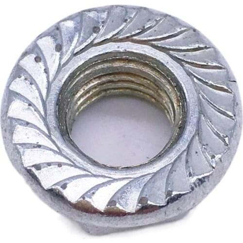 Wkooa M3 M4 M5 M6 M8 Hex Flange Nuts Carbon Steel Nuts