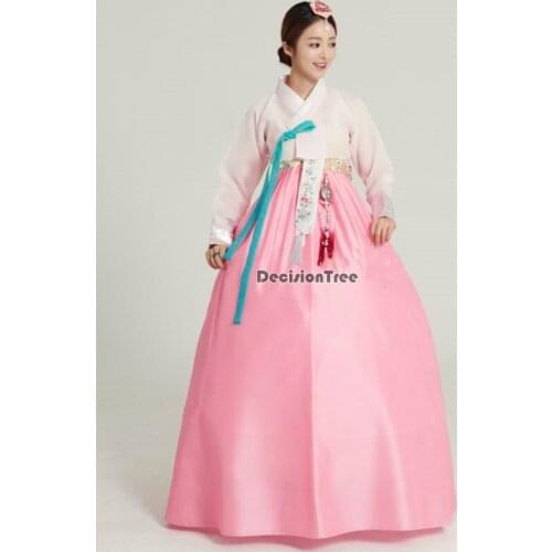 2021 traditional hanbok costume women korean folk stage dance style festival outfit elegant hanbok dress ancient dance costumes