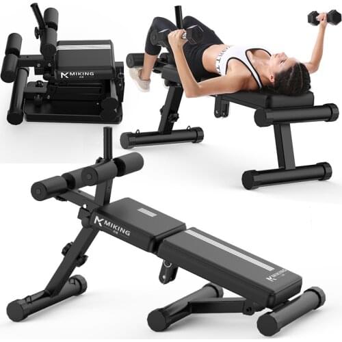 Supine board folding abdominal muscle multifunctional abdomen dumbbell chair household bench press weight lifting dumbbell board