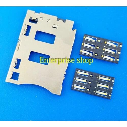 3pcs CoopartNew SIM Card Reader Junctor Connector Lron Cover Holder Socket Slot replacement for Xiaomi 3 Mi 3 Mi3