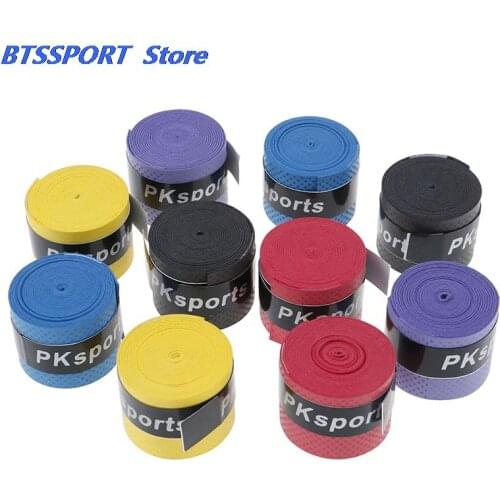 10Pcs/lot Tennis Racket Overgrips Anti-skid Sweat Tape Wraps Badminton Racquet Over Grip Fishing Rod Sweat Band Grip