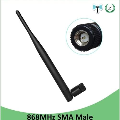 868MHz 915MHz Antenna 5dbi SMA Male Connector GSM 915 MHz 868 MHz IOT antena outdoor signal repeater antenne waterproof Lorawan