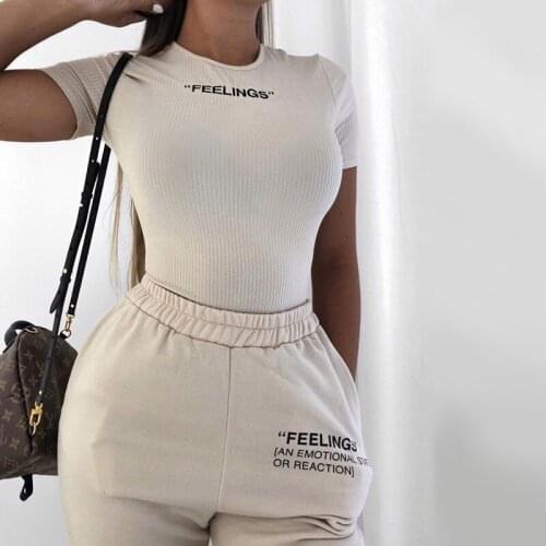 YICIYA white High Waist pants Loose Pants Casual Trousers 2021 Feelings Letter Print Outfits Sweatpants Women Streetwear Joggers