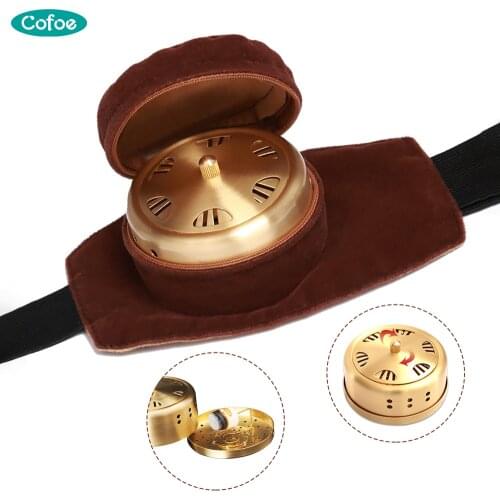 Cofoe Pure Copper Moxibustion Box Home Health care Hot Compress Moxibustion Indoor Smoked Moxa Burner Box 49pcs Moxa column