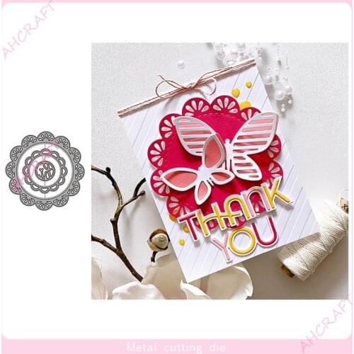 Flower Frame Metal Cutting Dies for DIY Scrapbooking Photo Album Decorative Embossing Paper Card Crafts Die 2021