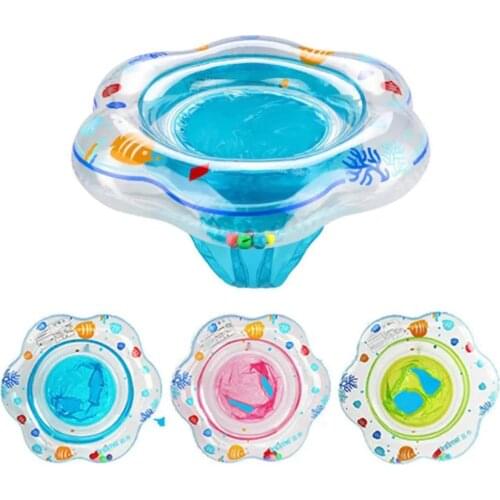 Kids Baby Swimming Ring Durable Inflatable Float Swimming Pool Ring Double Leak-Proof Train Safety Water Toy Pool Accessories