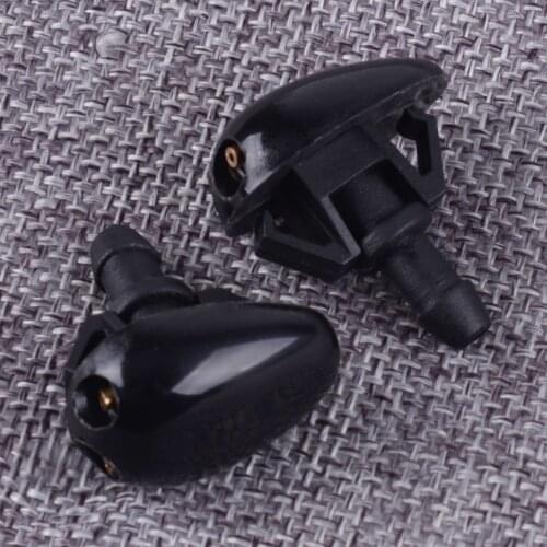 DWCX 1Pair Car Windshield Bonnet Water Washer Wiper Jet Spray Nozzle fit for Nissan Navara D40 Frontier 2005-2011 2012 2013 2014