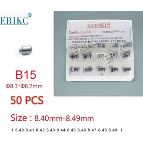 ERIKC B15 Common Rail injector adjusting shims used on the nozzle top thickness (8.40mm--8.49mm )50 pieces / set