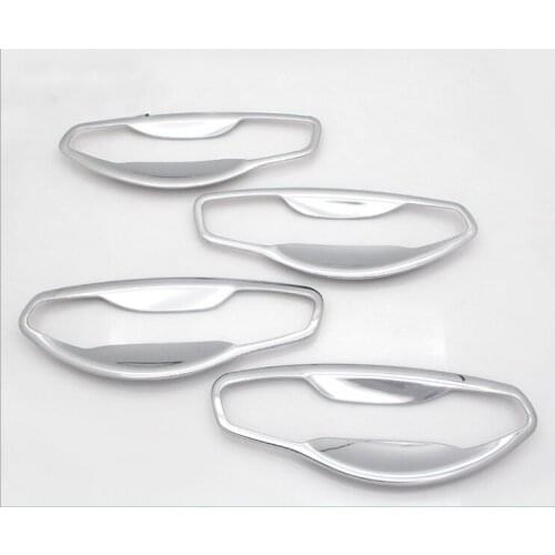 FUNDUOO For HYUNDAI SANTA FE / IX45 2013 2014 2015 2016 New Chrome Car Door Handle Cup Bowl Cover Trim