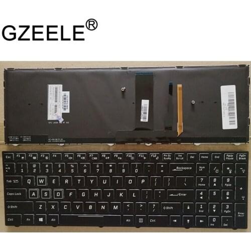GZEELE US laptop Keyboard For Clevo P651HP3-G P655HP3-G P650HP3 Backlit with backlight