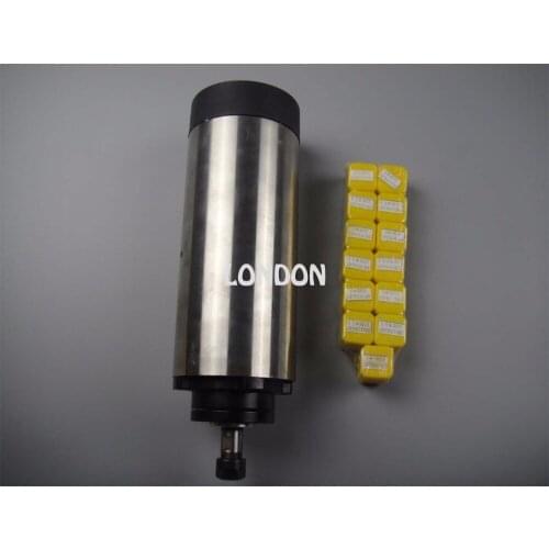 Cnc spindle kit ER11 air cooling 1.5KW spindle with 4 pieces bearing + 13 pieces ER11 collet