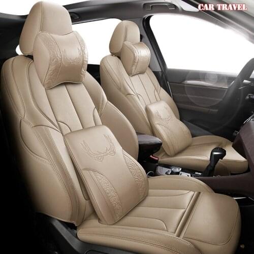 CARTRAVEL Custom Leather car seat cover For Renault Kadjar Koleos Megane II Laguna Latitude Fluence Scenic Captur Talisman cover