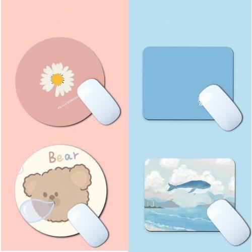 Free Collocation Creative Round Mouse Pad Game Mouse Pad Non-Slip Rubber Base Waterproof Office Mouse Pad