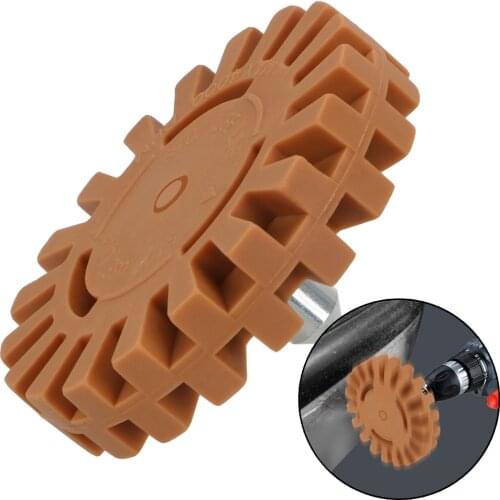 LEEPEE 1/4" Shank Rubber Eraser Whee Auto Repair Paint Tool For Car Glue Stickers And Decals Polishing Wheel Decal Remover 20mm