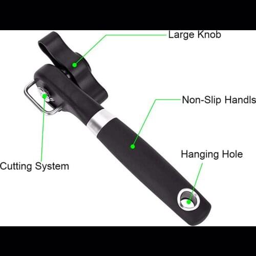 Best Cans Opener Kitchen Tools Professional handheld Manual Stainless Steel Can Opener Side Cut Manual Jar opener bottle opener