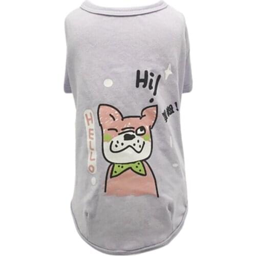 Cartoon Puppy Vest Clothing Warm Dog Clothes Chihuahua French Bulldog Winter Dog Coat Small Dog Pet Cat Clothes