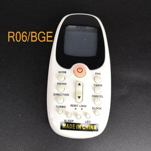 NEW R06/BGE For Midea Tornado Komeco Comfee Air Conditioner Remote Control Replacement For R06/BGE R06/BGCE R09B/BGE